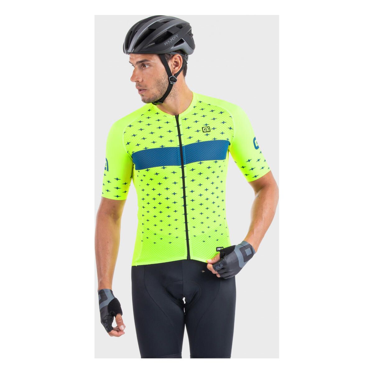 Alé Stars glo fluo-petrolio/fluo ylw-petrol. XXL