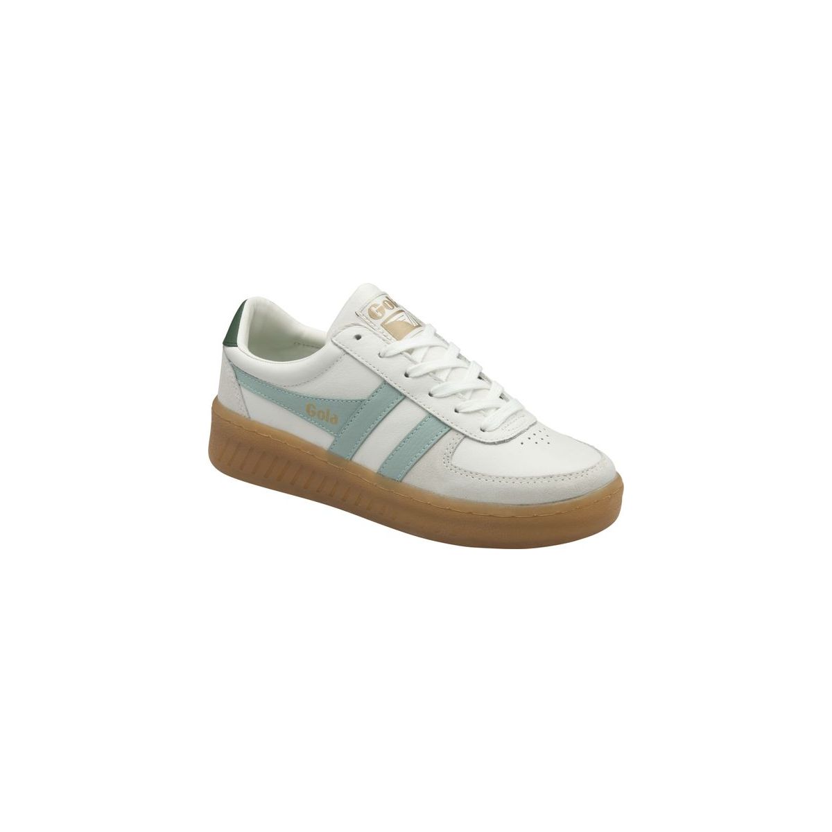 Gola Grandslam Elite Sneaker Women white/surf/evergreen/gum (XE) 36 CLB621-XE-36-whitesurfevergreengum