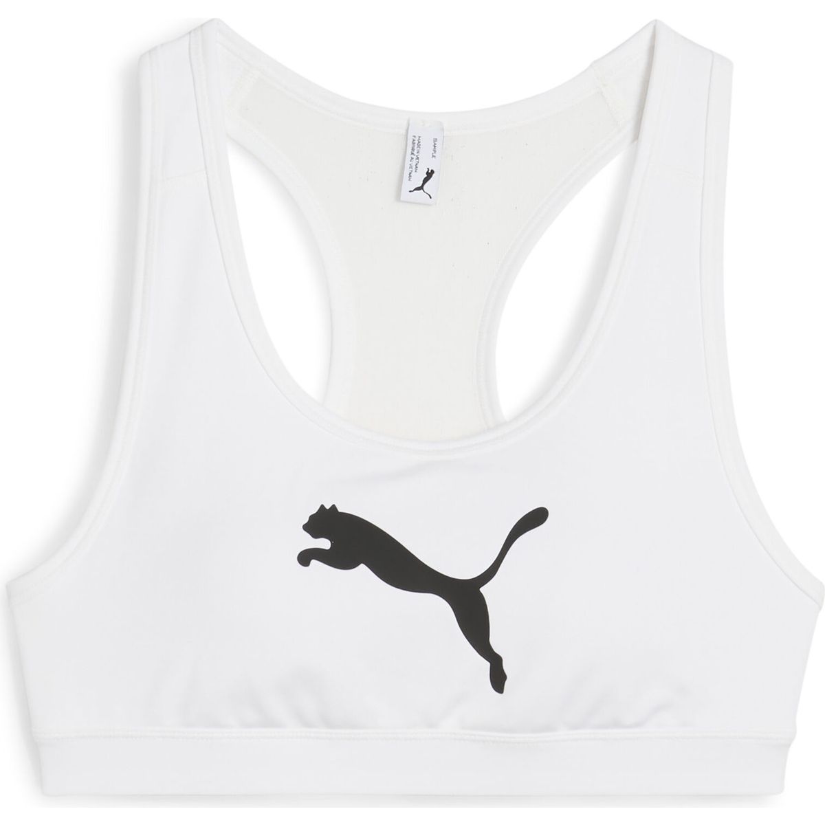 Puma 4KEEPS Bra - P - Mid puma white-big cat (02) M 526961-02-M