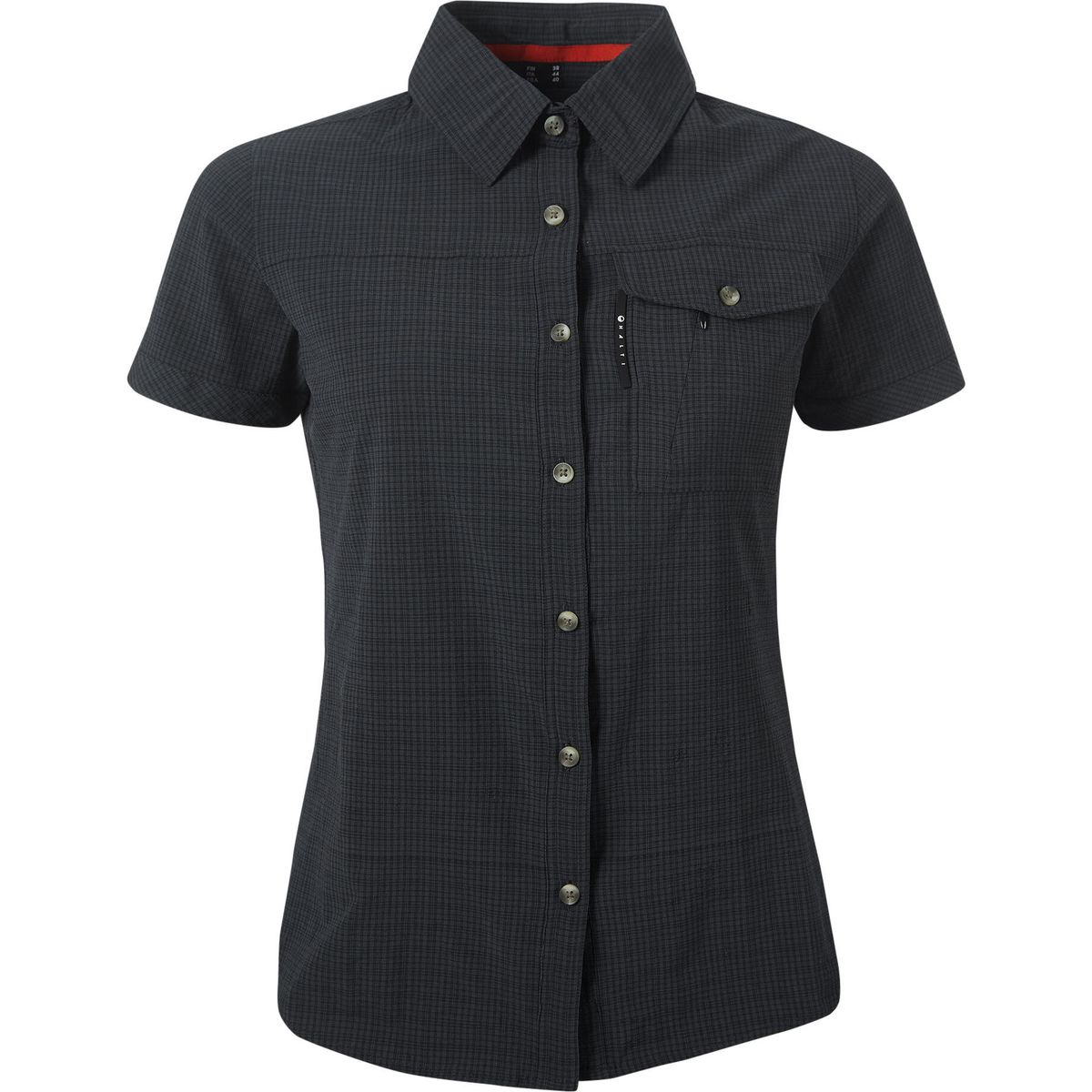 Halti Leiri Women's Check Shirt black print (P99P) 34 064-0376-P99P-34