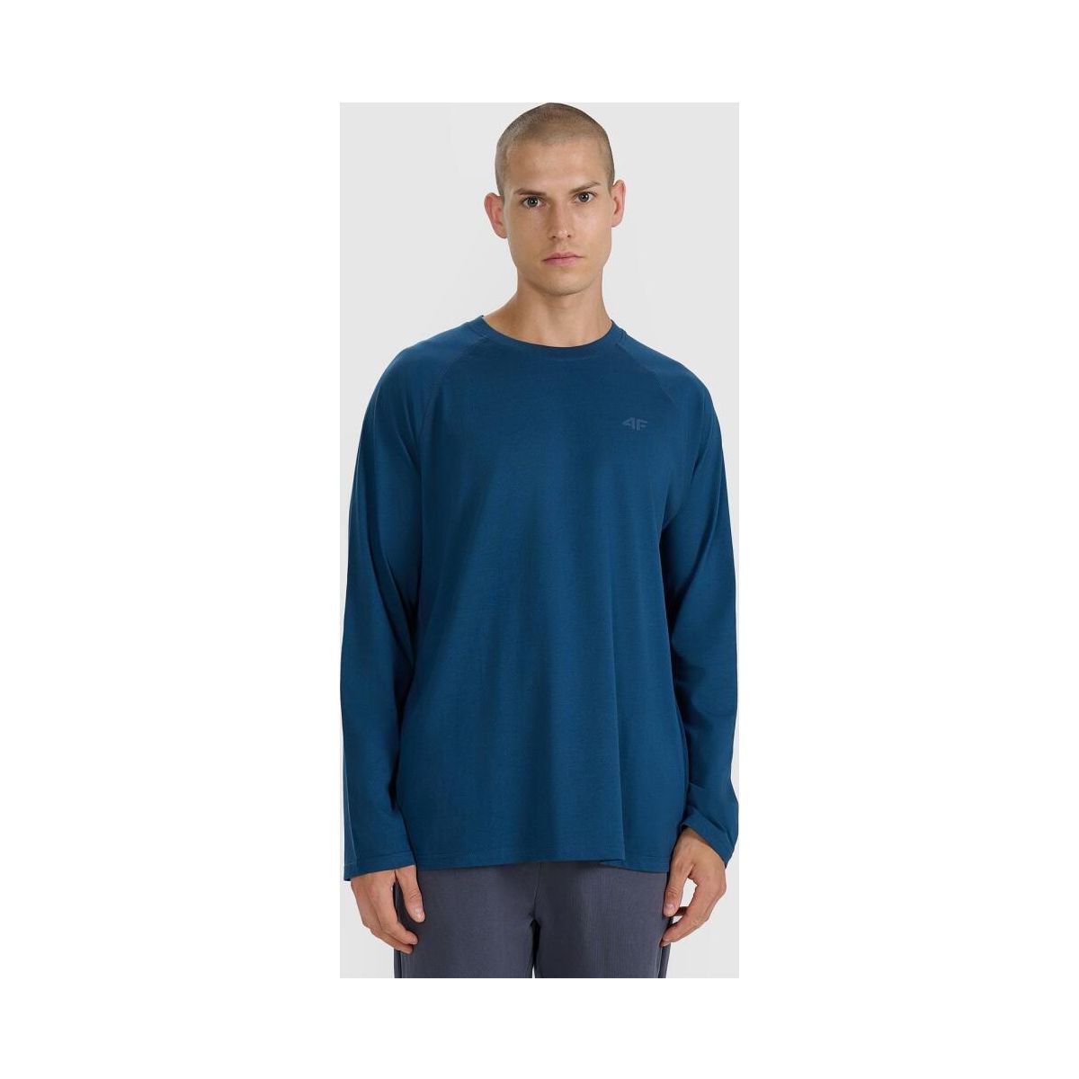 4F Longsleeve M474 denim (32S) XXL 4FWAW25TLONM474-32S-XXL