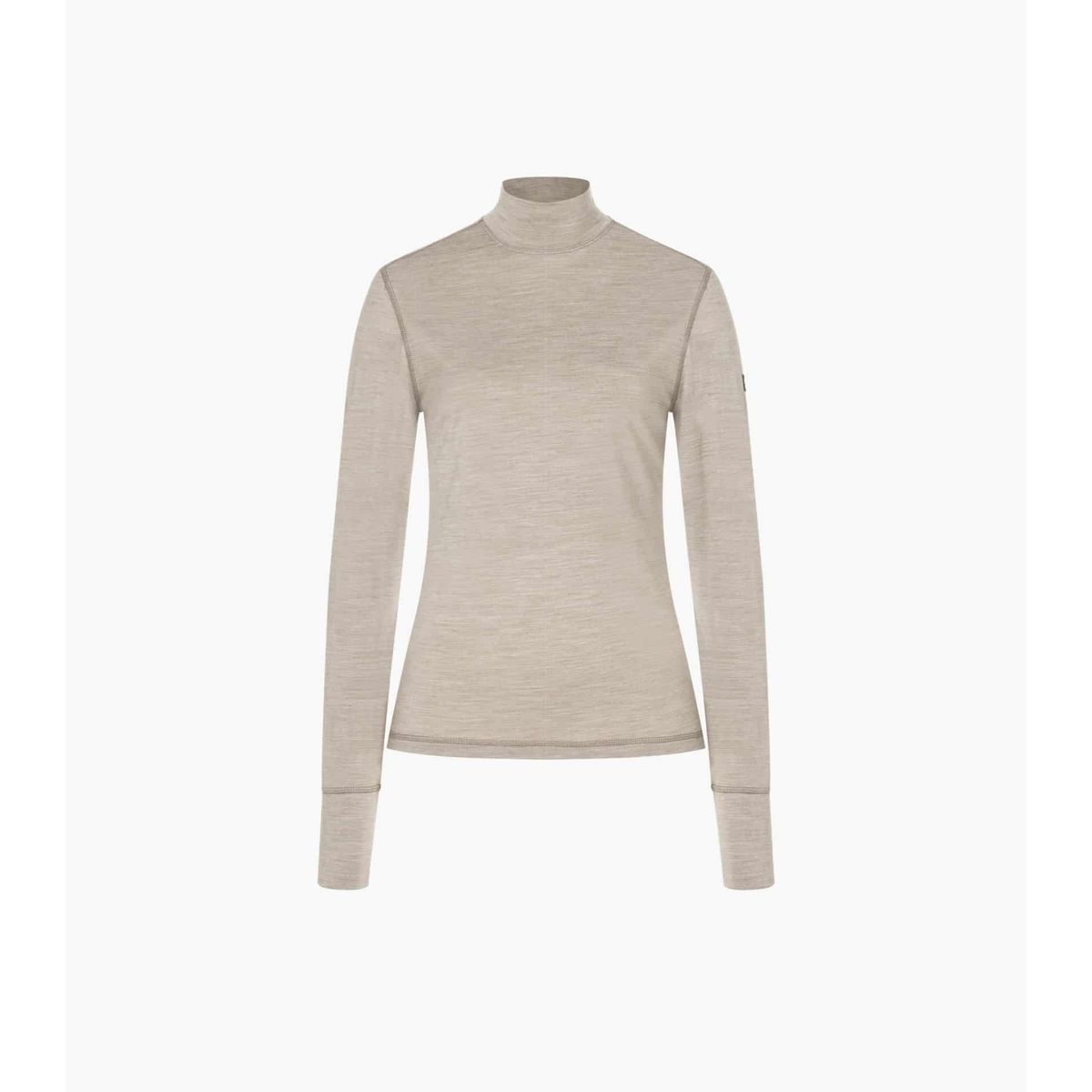 Super.Natural W TUNDRA175 Turtleneck vintage khaki melange (289) XS SNW020350289XS