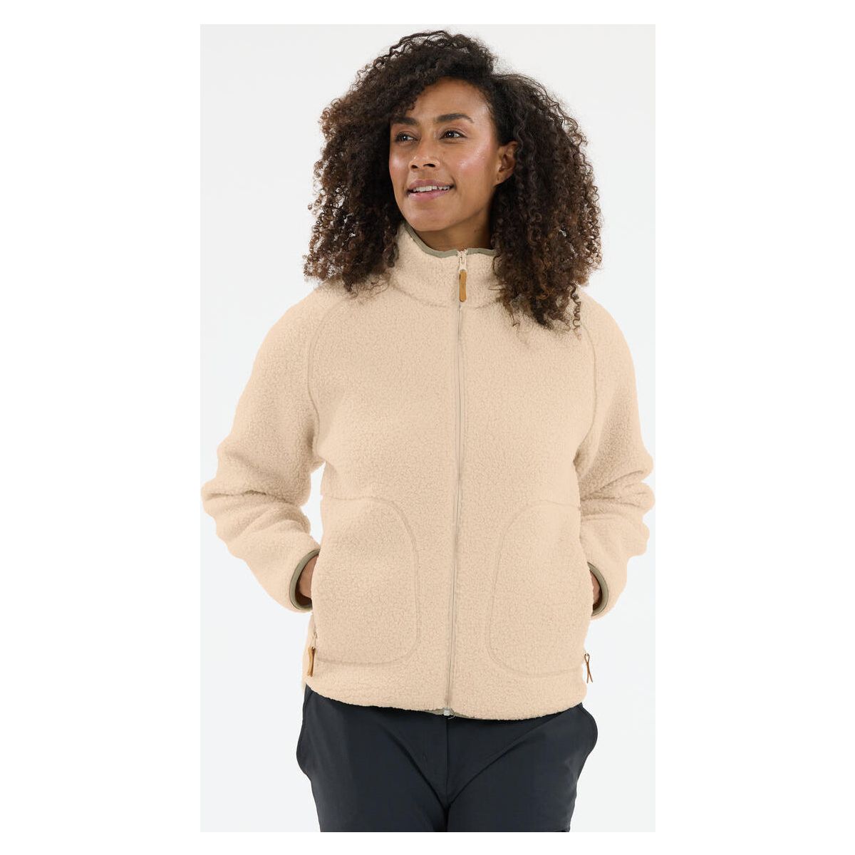 Whistler Pioneer W Teddy Fleece Jacket oatmeal (1106) 44 W253989-1106-44