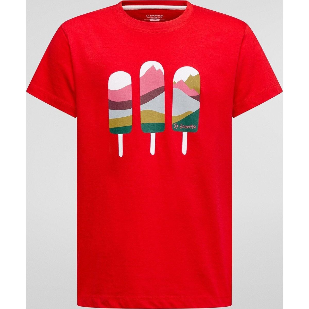 La Sportiva Icy Mountains T-shirt K mountain red (R24R24) 140