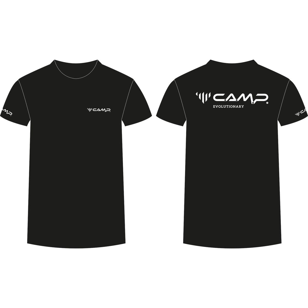 C.A.M.P. Logo Claim Male T-shirt black - white S 0862-S5
