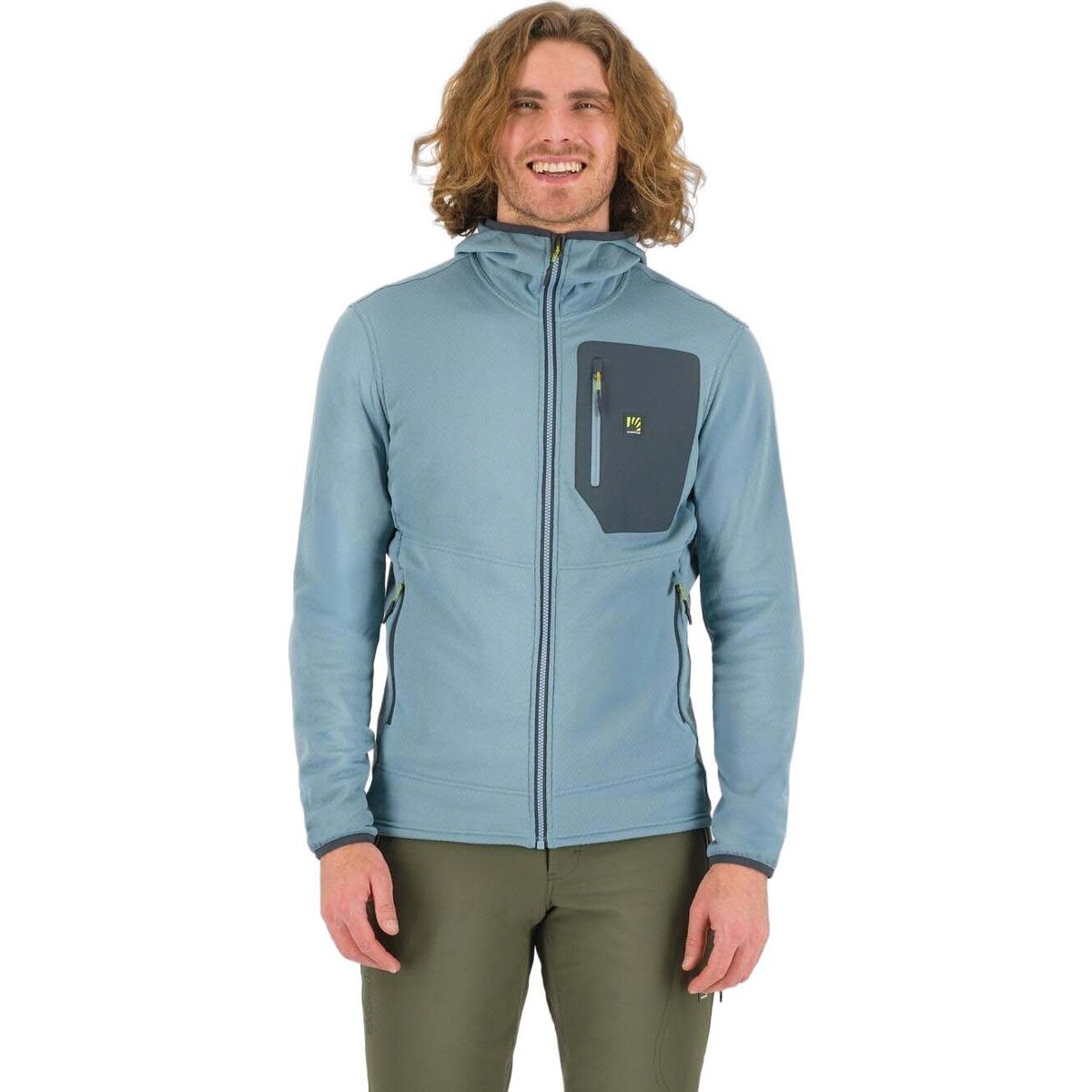 Karpos Antermoia Hoodie Fleece smoke blue/woodl.gray (008) XL 2531094-008-XL