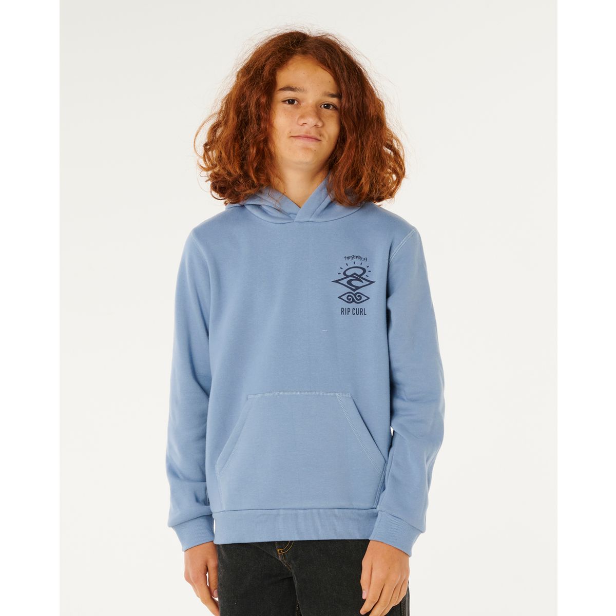 RipCurl Search Icon Hood -boy faded denim (4737) 14 KFEGL9-4737-14