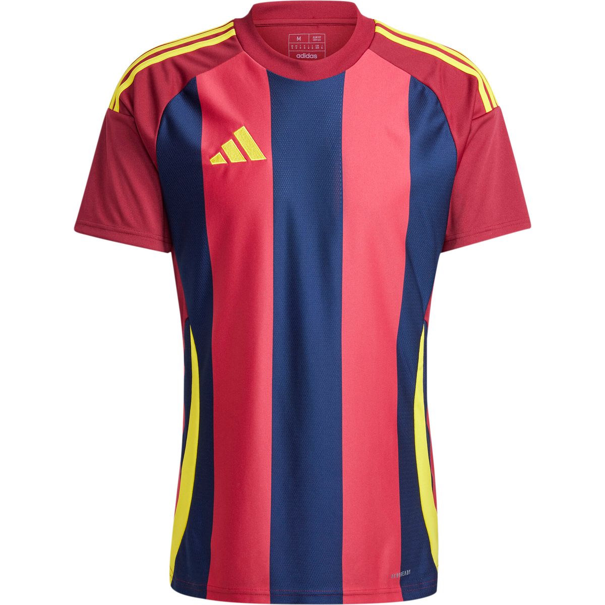 adidas Striped 24 Jersey team navy blue 2-team coll burgundy 2-team yellow (AEQ1) S IW2149-AEQ1-195