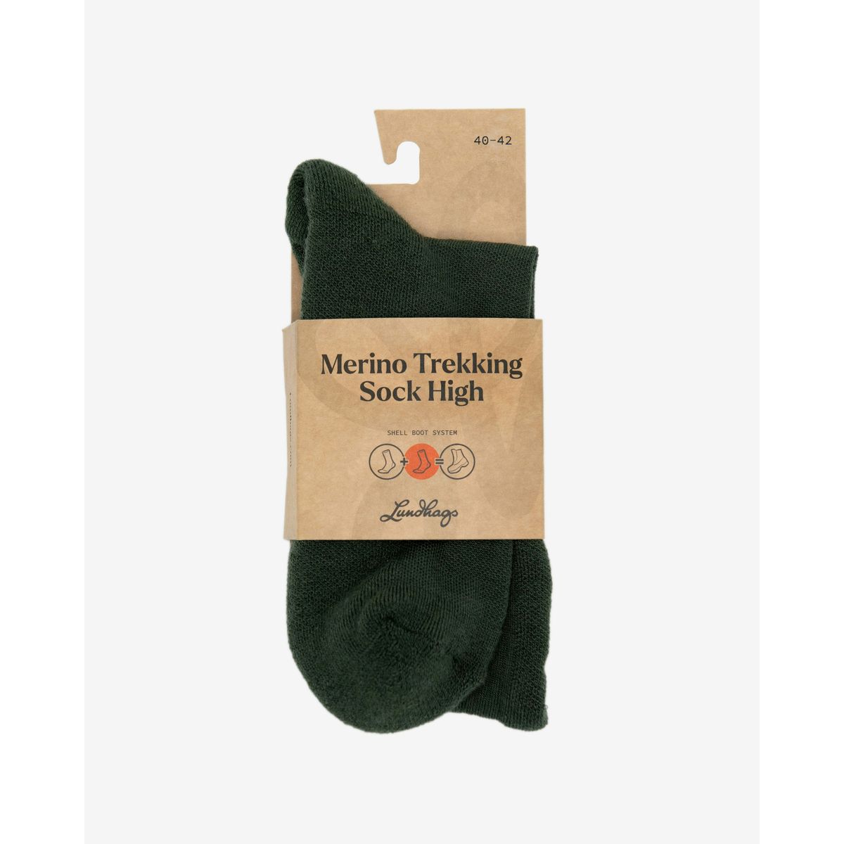 Lundhags Merino Trekking Sock High forest green (67200) 43-45 47503-25-67200-43-45