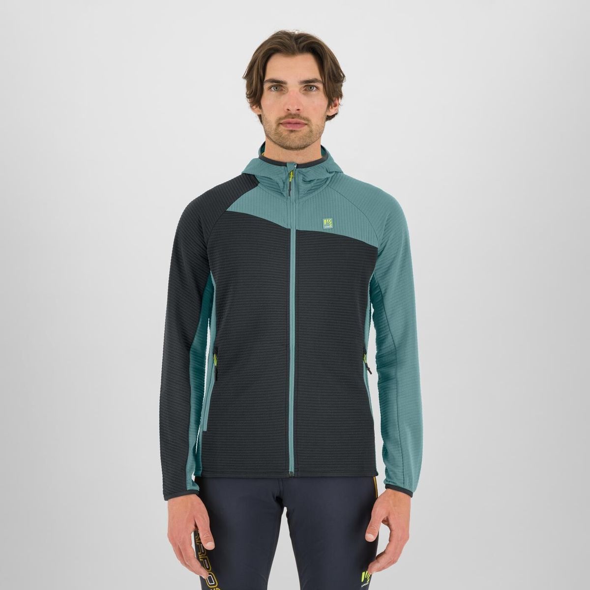 Karpos Averau Full-zip Hoodie Fleece woodl.gray/mineral blue (450) XL 2531081-450-XL