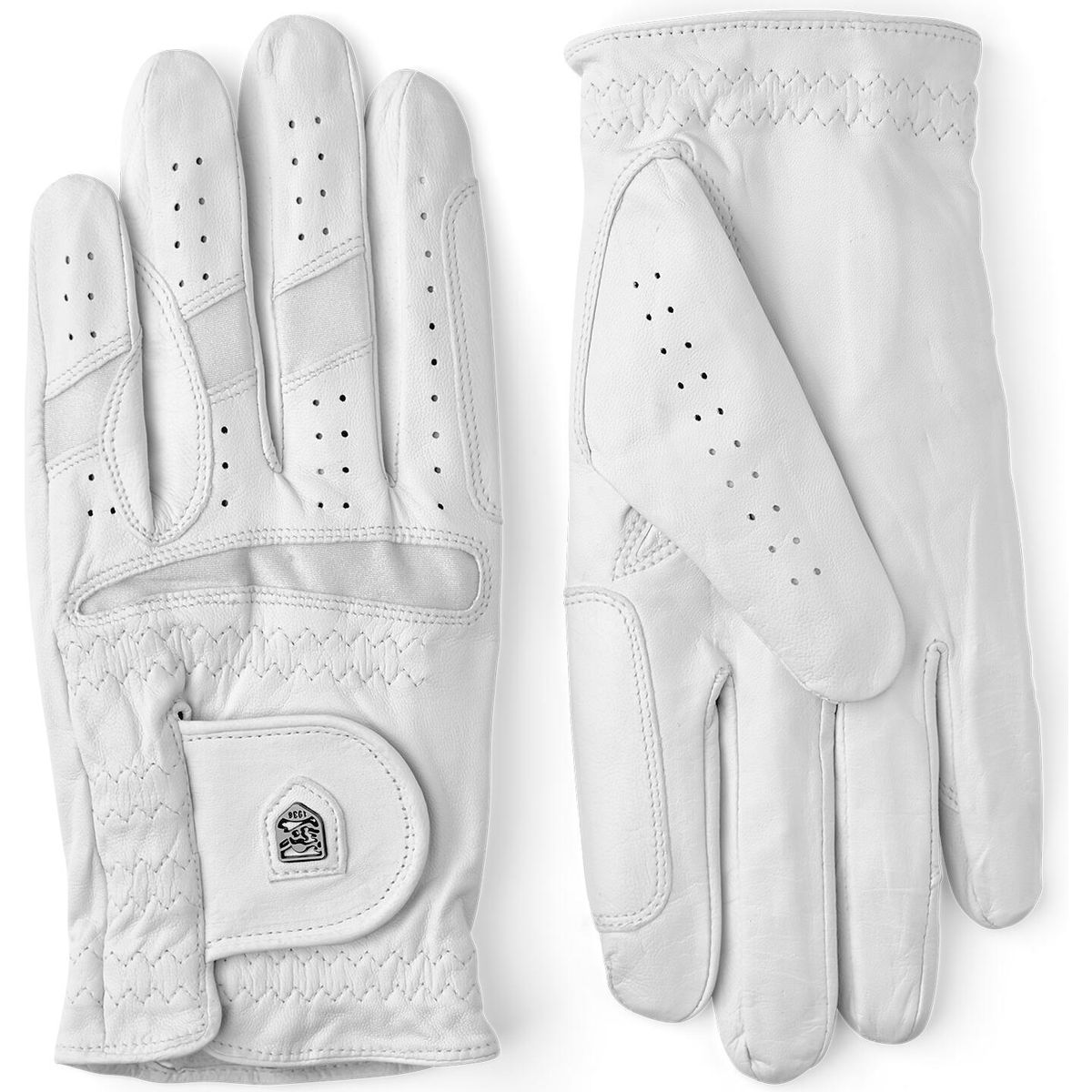 Hestra Leather Direct - 5 Finger white (000) 8 38850-000-8