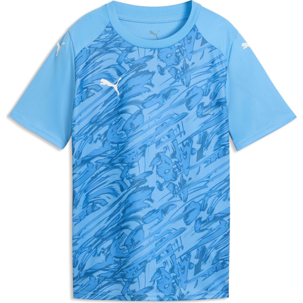 Puma Teamfinal Graphic Jersey Jr team light blue-puma white-clear sea (18) 152 706537-18-152