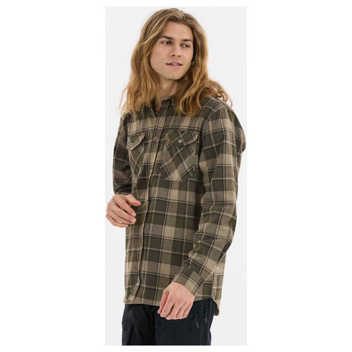 Whistler Bargo M Checked Shirt fallen rock (3040) 5XL W251985-3040-5XL