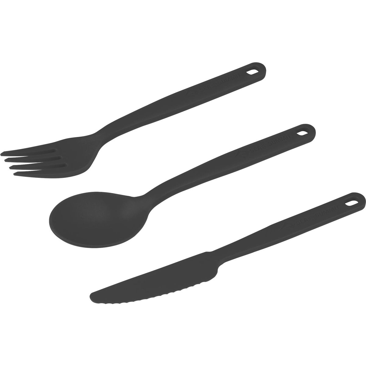 Sea to Summit Camp Cutlery Set [3 Piece] charcoal ACUTLCH