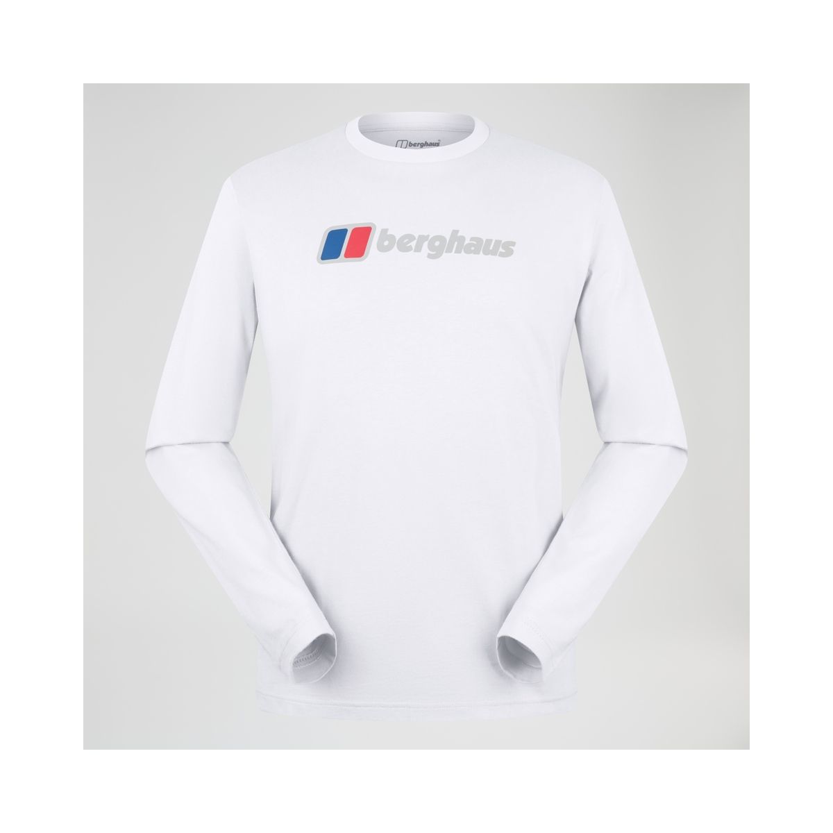 Berghaus M Berghaus BIG Logo LS Tee pure white (H03) S 4-A001999-H03-S