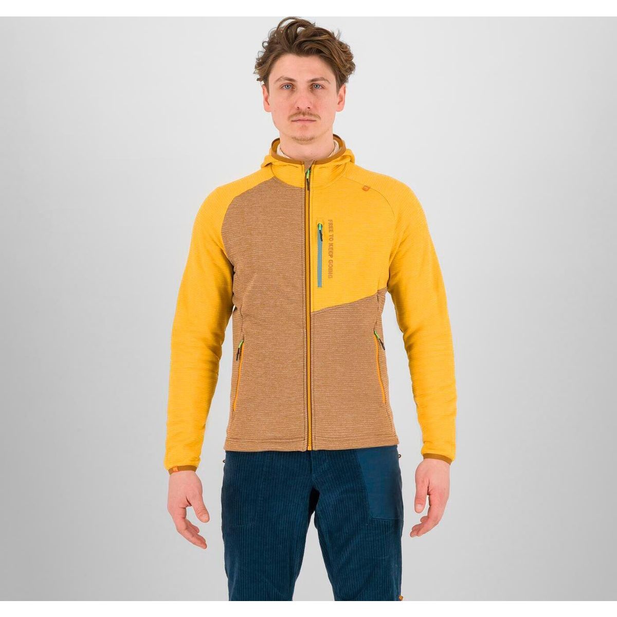 Karpos Camoscio Full Zip Hoodie nuthatch/golden (113) XXL 2531055-113-XXL