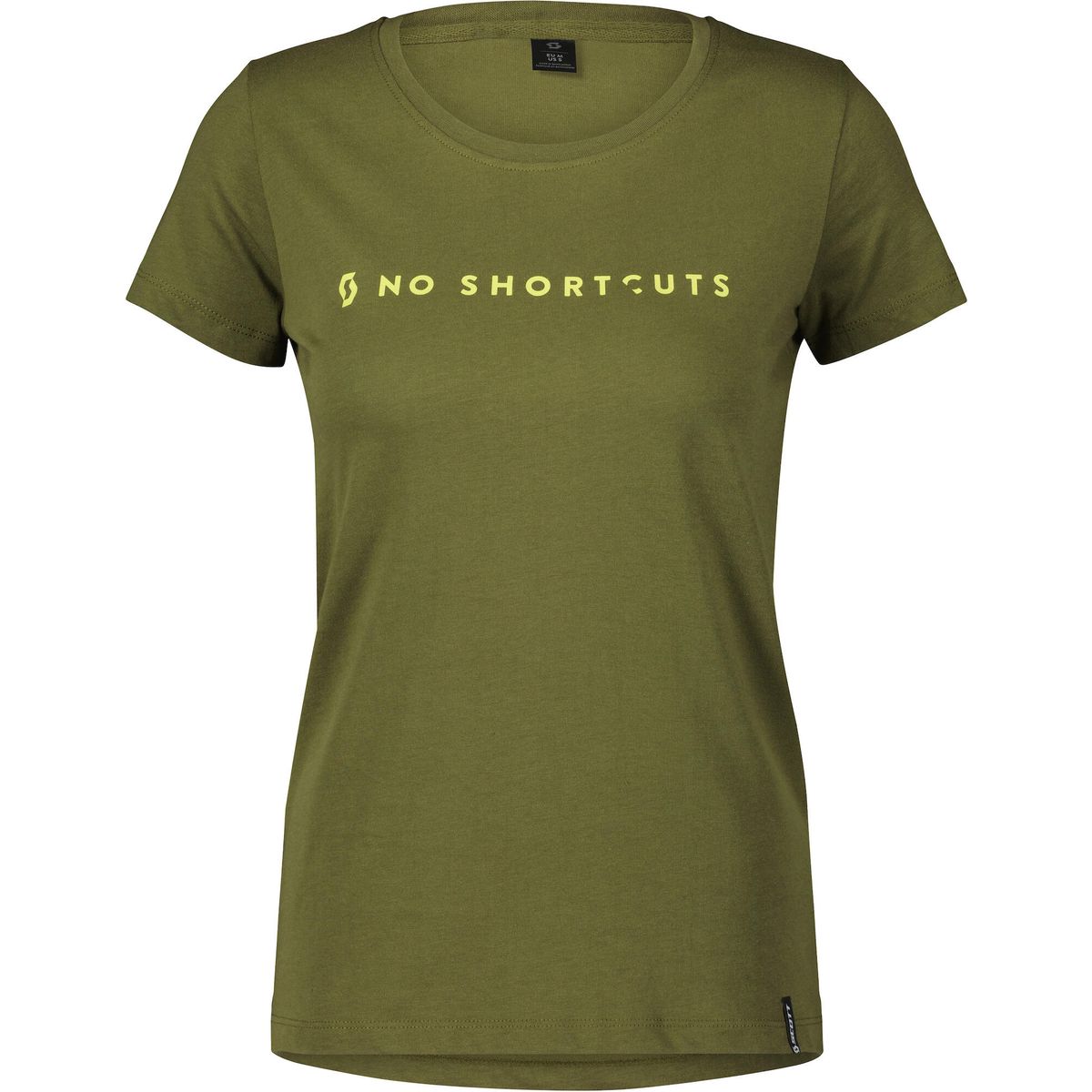 Scott Tee W's No Shortcuts SS fir green (7340) XS