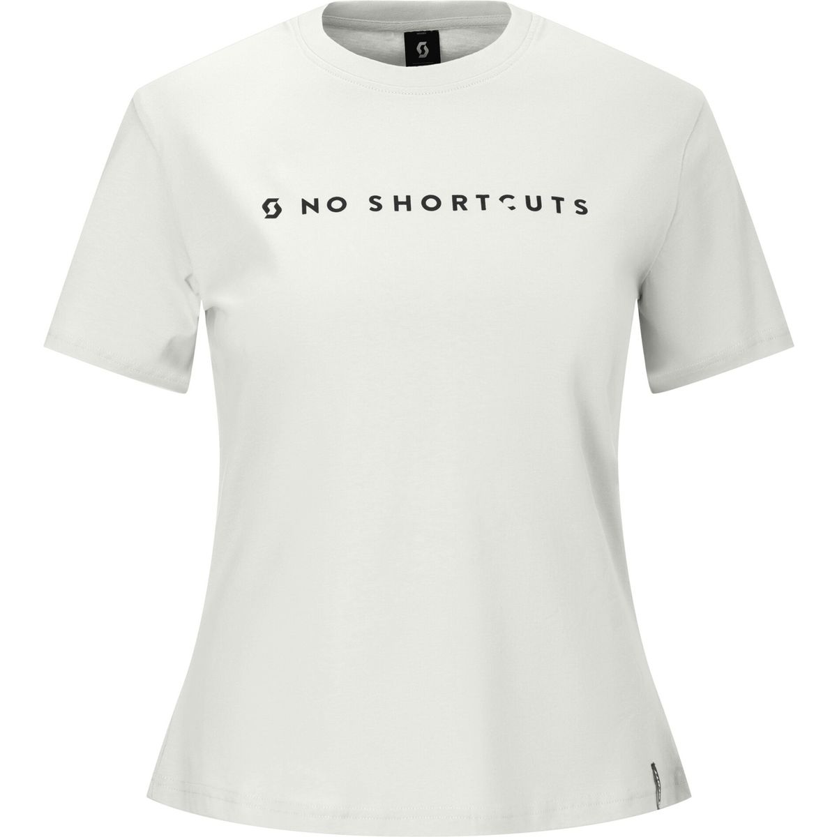 Scott Tee W's No Shortcuts SS white (0002) XS
