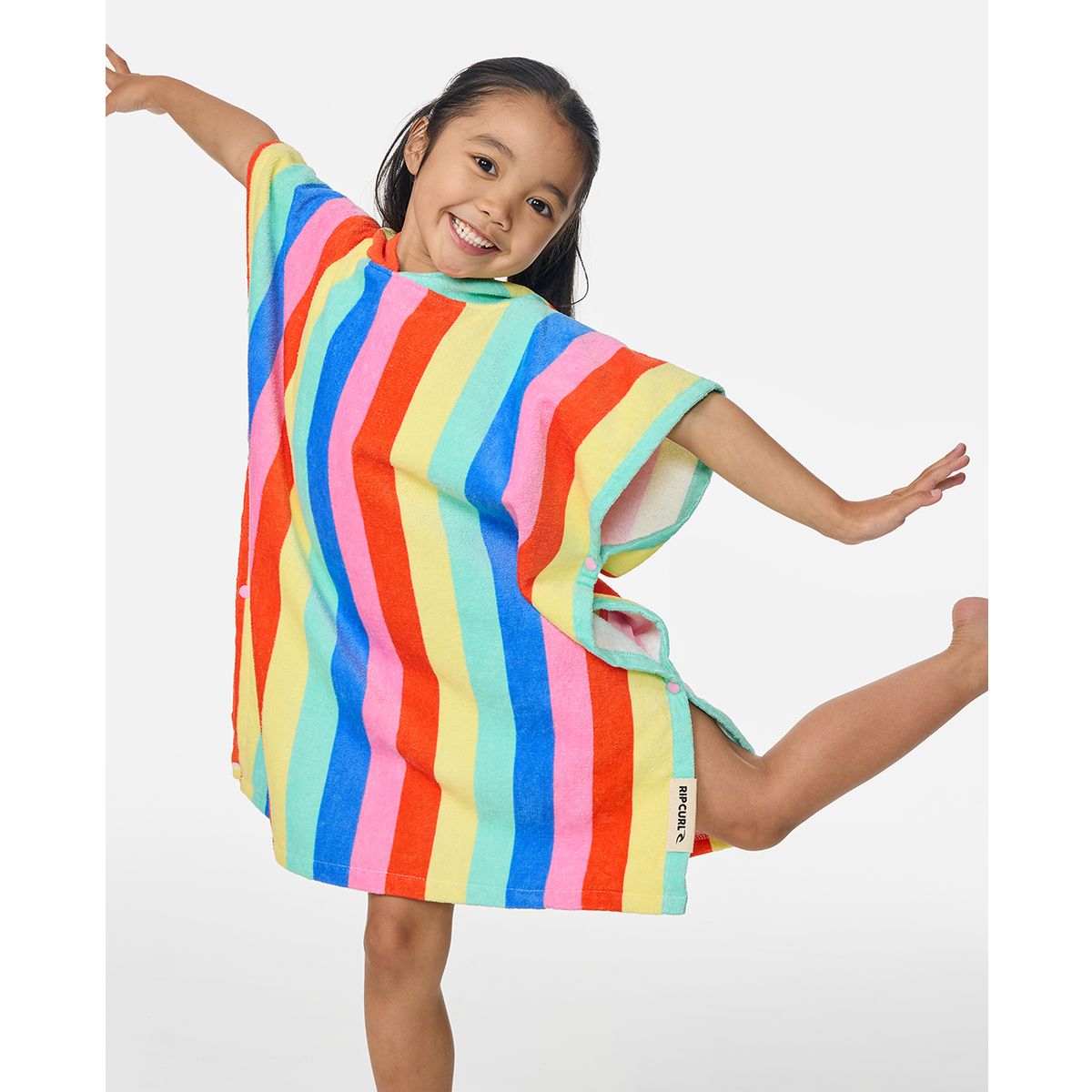 RipCurl Mixd Snap Cttn Hooded Twl-girl multico (3282) TU 00AJTO-3282-TU