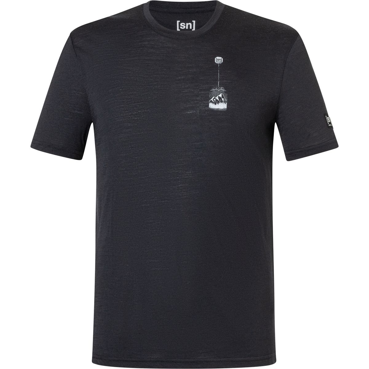 Super.Natural M Teabag World Tee jet black/vapor grey (S15) S