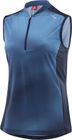 Women Bike Sleeveless Shirt Half Zip Cielo