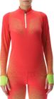 Woman Running Exceleration Shirt Long SL ZIP UP