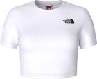 Womens Short Sleeve Essential Cropped Slim Tee