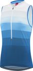Women Bike Sleeveless Jersey Half Zip Rainbow
