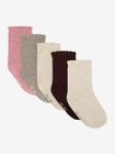 Socks w. Knit (5-pack)