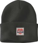 Knit Heart Patch Beanie