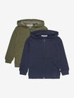 Sweat Jacket w. Hood (2-pack)