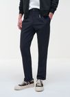 Super Stretch Trousers With Bottom Turn-up