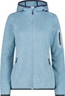 Woman Knit Fleece Fix Hood