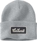 Knit Cuffed Script Patch Beanie