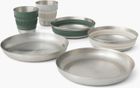 Detour Stainless Steel Collapsible Dinnerware Set - [6 Piece]