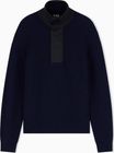 Apres Ski M TOP Half Button MIX Material