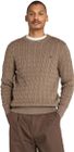 Mens Cable Crewneck Sweater