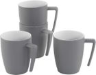 Gala 4 Person Mug Set Grey Mist