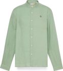 Mens Linen Korean Collar Shirt