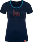 Kurzarm-shirt Merino D'sunnseitn Nachtblau