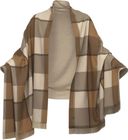 Womens Reversible Blanket Scarf