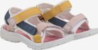 Colorblock Sandals W. Velcro 760189