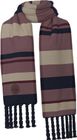 Womens Woven Striped Scarf