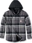 Rugged Flex Relaxed Fit Flannel Fleece Lined Hooded Shirt Jac