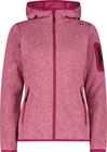 Woman Fleece Fleece Jacket Fixed Hood