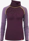 Langarm-shirt Merino Innergebirg Flieder Dunkel