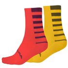 Coolmax Stripe Socks (twin Pack)