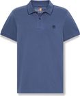 Mens Printed Neck Short Sleeve Polo