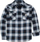 Montana Rugged Flex Relaxed Fit Lightweight Long-sleeve Press-stud Front Check Shirt