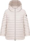 Quilted Hoodie Cape, Natural Down Light Weight